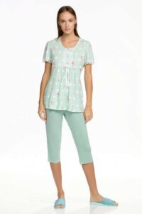 PAJAMAS WITH SHORT SLEEVE LAYOUT - Image 2