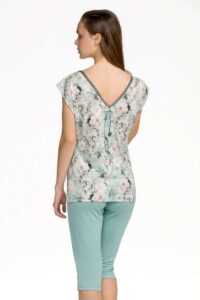 ZAPONE FLORAL PAJAMAS NECKLINE - Image 2