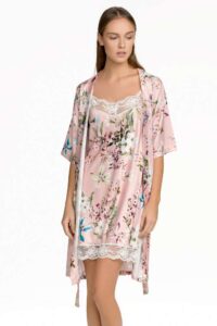 SATIN ROBEWRAPAROUND