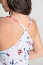 ΓΥΝΑΙΚΕΙΑ ΠΥΤΖΑΜΑ ΦΛΟΡΑΛ ΜΕ ΡΑΝΤΑΚΙ - Image 2