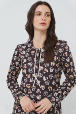 ΓΥΝΑΙΚΕΙΑ ΠΥΤΖΑΜΑ ΚΑΡΔΟΥΛΕΣ ΝΤΕΣΕΝ ΜΟΝΟΧΡΩΜΟ ΠΑΝΤΕΛΟΝΙ - Image 3