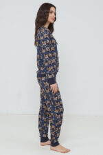 ΓΥΝΑΙΚΕΙΑ ΠΥΤΖΑΜΑ ΜΟΝΟΧΡΩΜΟ ΜΕ ΤΥΠΩΜΑ - Image 3