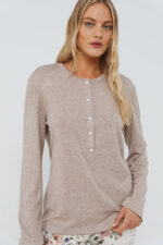 ΓΥΝΑΙΚΕΙΑ ΠΥΤΖΑΜΑ ΜΟΝΟΧΡΩΜΗ ΜΕ ΚΟΥΜΠΙΑ ΚΑΙ ΦΛΟΡΑΛ ΠΑΝΤΕΛΟΝΙ - Image 2