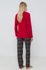 ΓΥΝΑΙΚΕΙΑ ΠΥΤΖΑΜΑ ΜΟΝΟΧΡΩΜΗ ΜΕ ΤΥΠΩΜΑ - Image 4