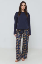 ΓΥΝΑΙΚΕΙΑ ΠΥΤΖΑΜΑ ΣΚΟΥΡΟΧΡΩΜΟ ΝΤΕΣΕΝ ΜΟΝΟΧΡΩΜΟ ΠΑΝΤΕΛΟΝΙ