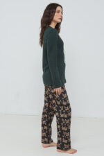 ΓΥΝΑΙΚΕΙΑ ΠΥΤΖΑΜΑ ΜΟΝΟΧΡΩΜΟ ΜΕ ΤΥΠΩΜΑ - Image 3