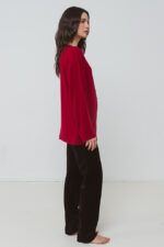 ΓΥΝΑΙΚΕΙΑ ΠΥΤΖΑΜΑ ΜΟΝΟΧΡΩΜΗ ΜΕ ΚΟΥΜΠΙΑ - Image 4