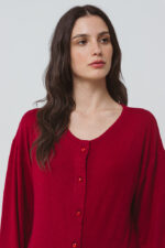 ΓΥΝΑΙΚΕΙΑ ΠΥΤΖΑΜΑ ΜΟΝΟΧΡΩΜΗ ΜΕ ΚΟΥΜΠΙΑ - Image 2