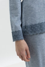 ΓΥΝΑΙΚΕΙΑ ΠΥΤΖΑΜΑ ΧΕΙΜΕΡΙΝΗ ΜΕ ΚΟΥΜΠΙΑ ΚΑΙ ΔΑΝΤΕΛΑ - Image 2