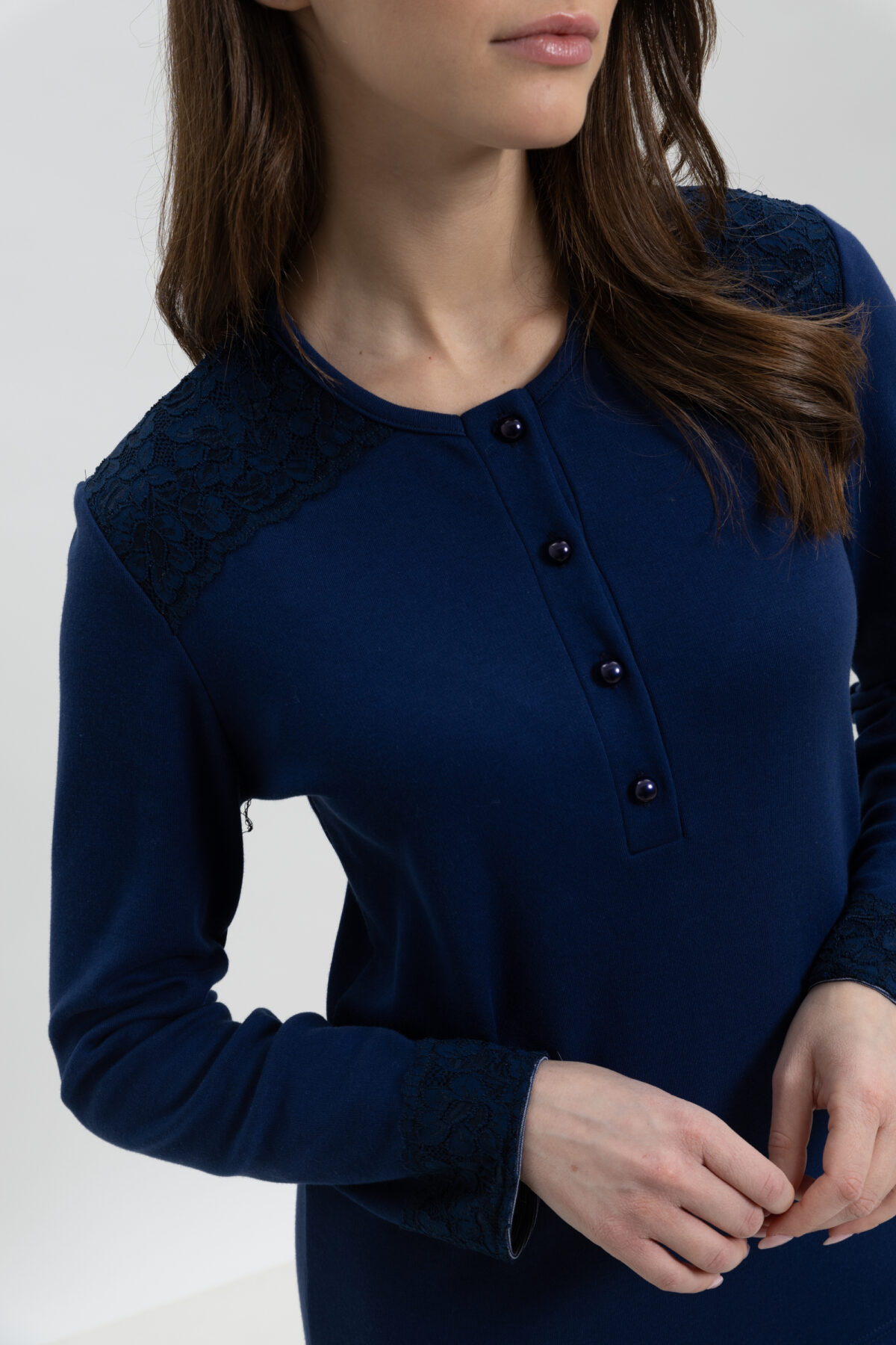 ΓΥΝΑΙΚΕΙΑ ΠΥΤΖΑΜΑ ΣΕΤ ΜΕ ΛΕΠΤΟΜΕΡΕΙΕΣ ΔΑΝΤΕΛΑΣ - Image 5