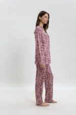 ΓΥΝΑΙΚΕΙΟ ΣΕΤ ΠΥΤΖΑΜΑΣ ME FLORAL PRINT ΚΑΙ ΚΟΥΜΠΙΑ - Image 5