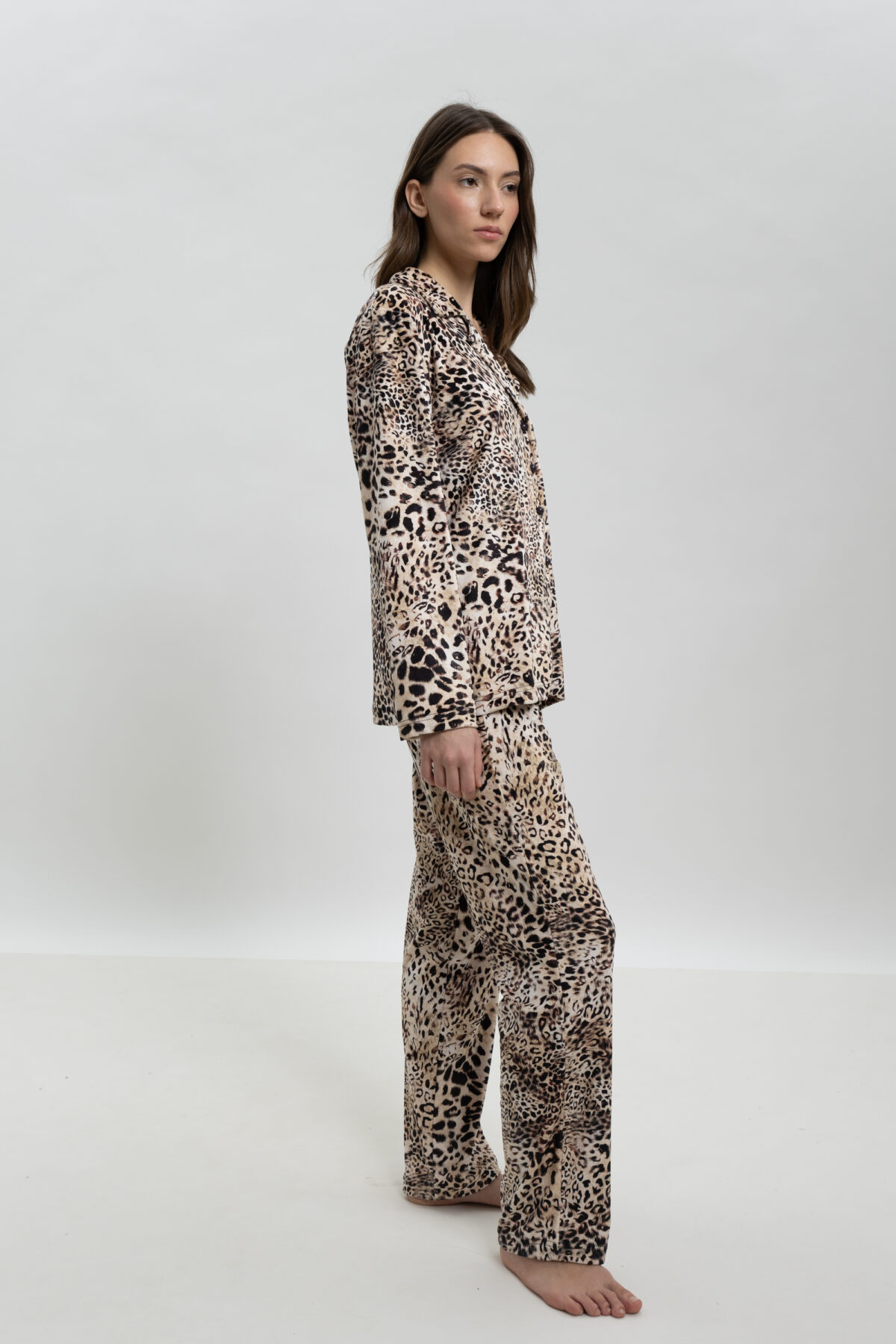 ΓΥΝΑΙΚΕΙΟ ΣΕΤ ΠΥΤΖΑΜΑΣ ME LEOPARD PRINT ΚΑΙ ΑΣΟΡΤΙ ΜΑΣΚΑ ΥΠΝΟΥ - Image 6