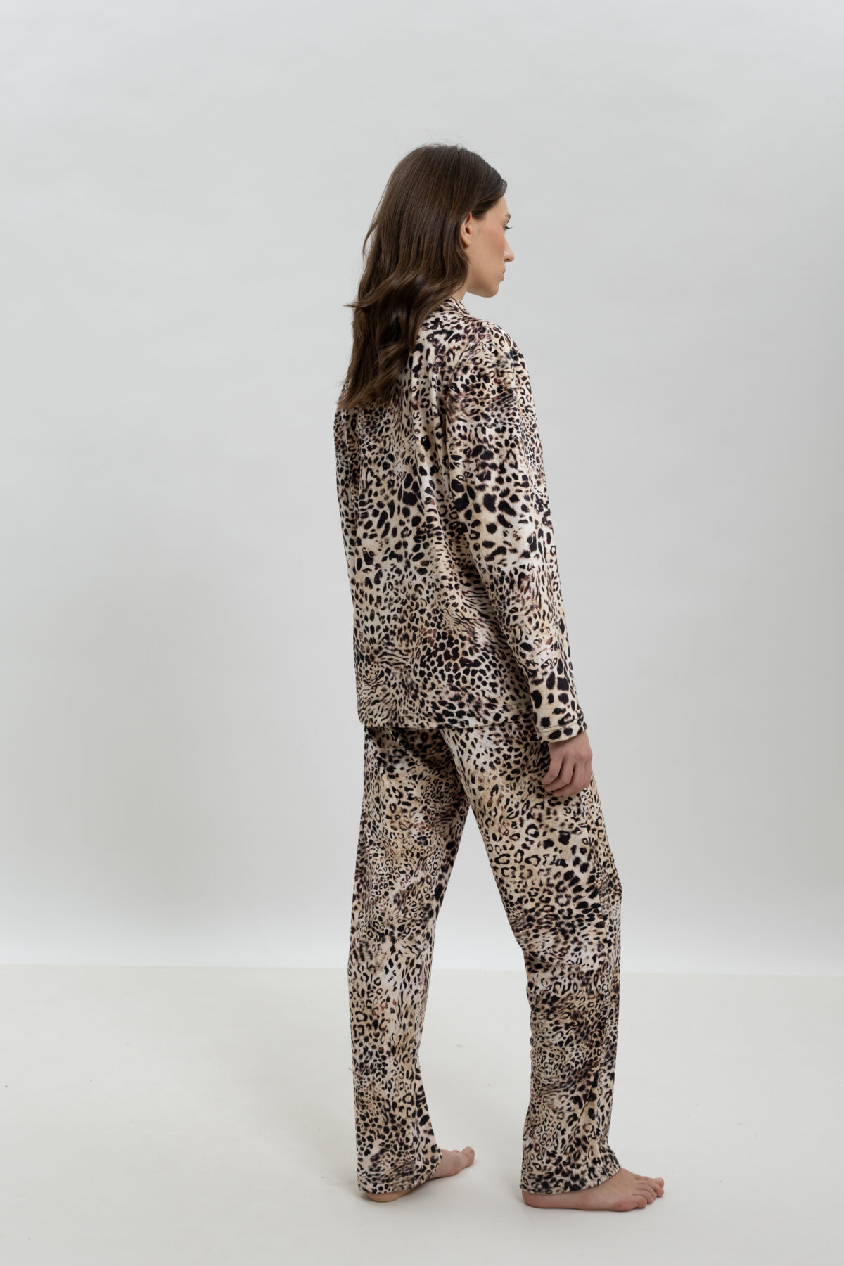 ΓΥΝΑΙΚΕΙΟ ΣΕΤ ΠΥΤΖΑΜΑΣ ME LEOPARD PRINT ΚΑΙ ΑΣΟΡΤΙ ΜΑΣΚΑ ΥΠΝΟΥ - Image 7