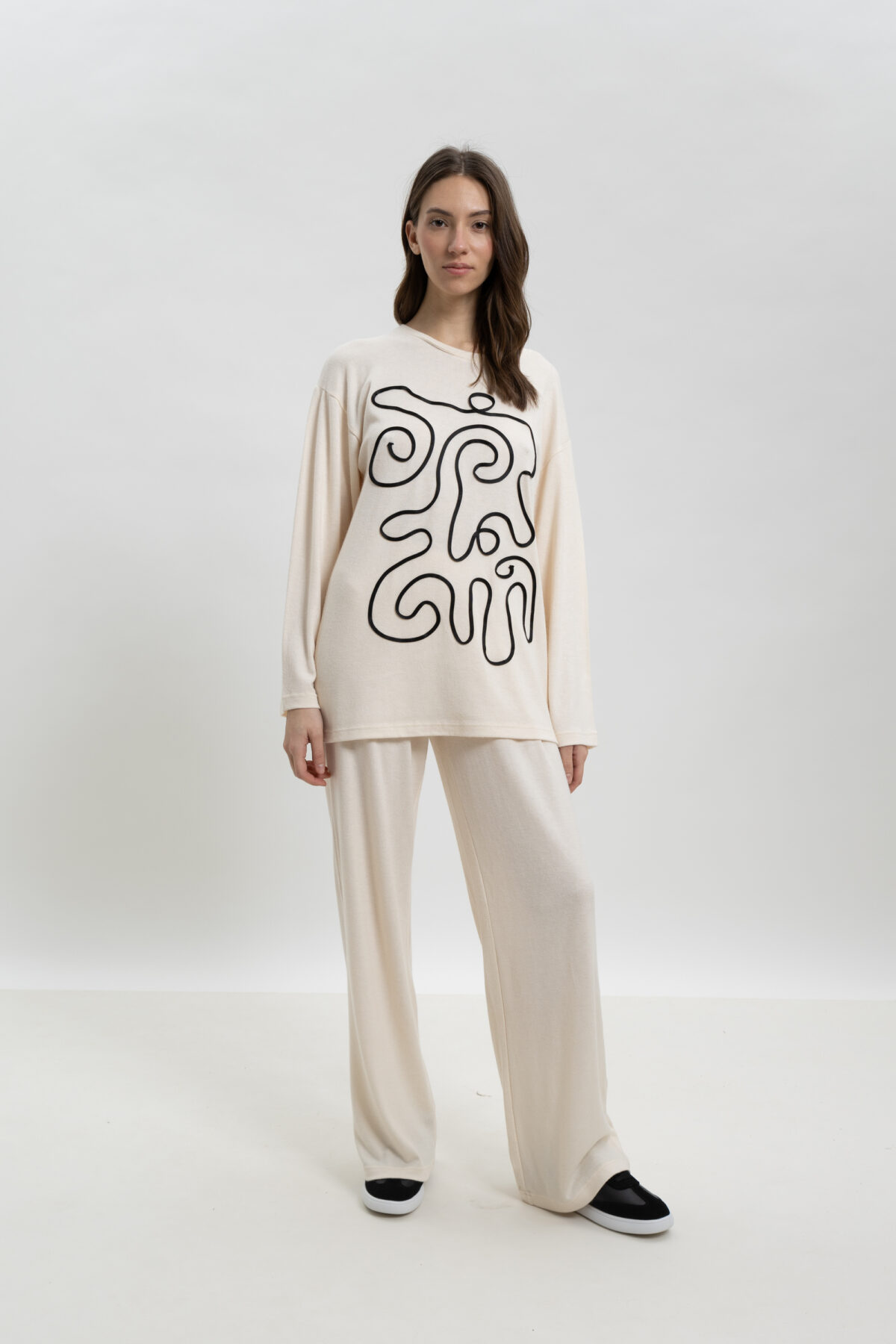 ΓΥΝΑΙΚΕΙΟ ΣΕΤ ΦΟΡΜΑΣ ΜΕ ΕΚΤΥΠΩΣΗ ABSTRACT ART - Image 3