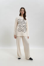 ΓΥΝΑΙΚΕΙΟ ΣΕΤ ΦΟΡΜΑΣ ΜΕ ΕΚΤΥΠΩΣΗ ABSTRACT ART - Image 3